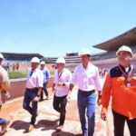 Daniel Vilela vistoria obras e destaca novo Serra Dourada como presente para Goiânia